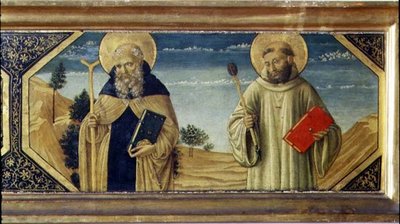 القديس أنتوني أبوت وسانت بنديكت (لوحة) (تفاصيل 78957) بواسطة Benozzo di Les di Sandro Gozzoli