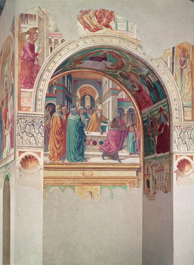 خيمة الزيارة: خروج يواكيم من المعبد ، 1491 بواسطة Benozzo di Les di Sandro Gozzoli