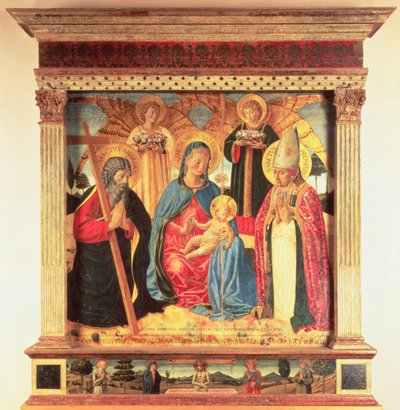العذراء والطفل بواسطة Benozzo di Les di Sandro Gozzoli