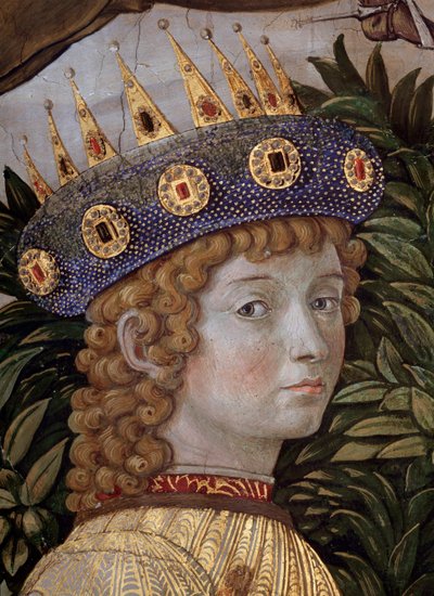 The Voyage of the Magi Cortege des rois mages de Jerusalem a Bethleem calls in Italian “Viaggio dei Magi” or “” Cavalcata dei Magi” Detail of the young mage in the face of Laurent the Magnificent (Laurent de Medici) (The procession of the Magi, detail of t بواسطة Benozzo di Les di Sandro Gozzoli