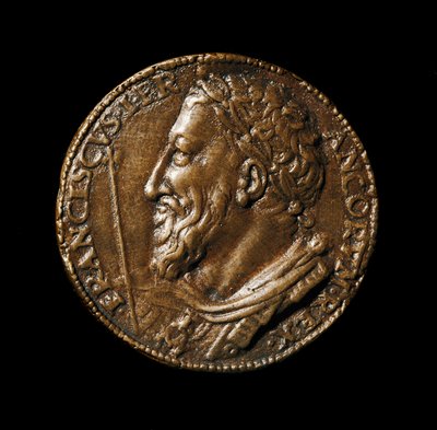 ميدالية برونزية مع دمية للملك فرانسوا الأول (1494-1547) صنعها بنفينوتو تشيليني (1500-1571) 1538 بقطر 38 سم فلورنسا ، متحف بارجيلو الوطني بواسطة بنفينوتو تشيليني