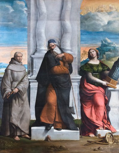 القديس أنطونيوس رئيس الدير أنطونيوس صقلية وسيسيلي بواسطة Benvenuto Tisi da Garofalo