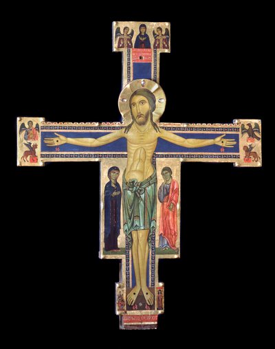 Crucifix (Wood painting, c.1228-1236) بواسطة Berlinghiero (fl. 1228 36) Berlinghieri