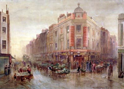 السوق في صباح أحد أيام الأحد في Seven Dials ، هولبورن ، لندن ، 1878. بواسطة برنارد إيفانز