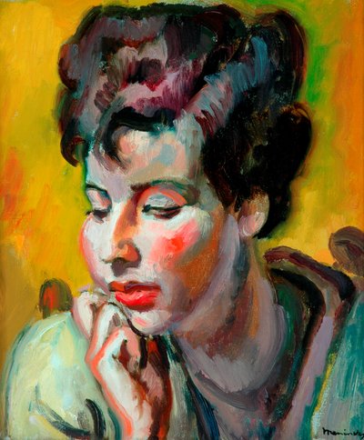 صورة ليهودية شابة ، حوالي عام 1928 (زيت على قماش) بواسطة برنارد مينينسكي