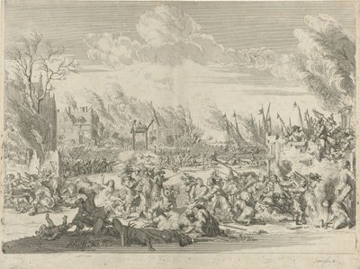 الفظائع الفرنسية في Bodegraven و Zwammerdam ، 1672 بواسطة برنارد بيكارت (ورشة عمل)