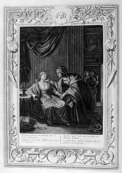 Leucothoe يغويها Apollo على شكل Eurynome ، 1733 بواسطة برنارد بيكارت