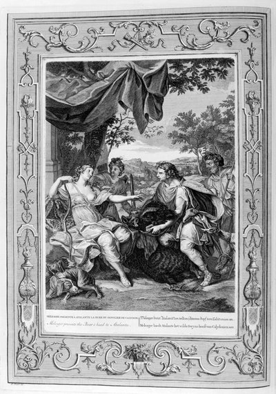 يقدم Meleager رأس الخنازير إلى أتالانتا ، 1733 بواسطة برنارد بيكارت