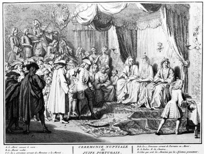 حفل زفاف اليهود البرتغاليين في أمستردام ، 1723 بواسطة برنارد بيكارت