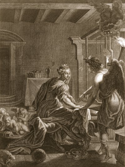 Penelope في Her Loom ، 1731 بواسطة برنارد بيكارت