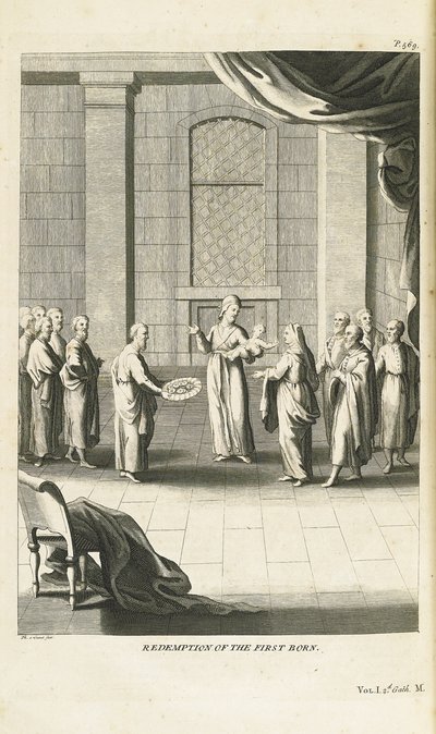 فداء الابن البكر ، 1735-1739 بواسطة برنارد بيكارت