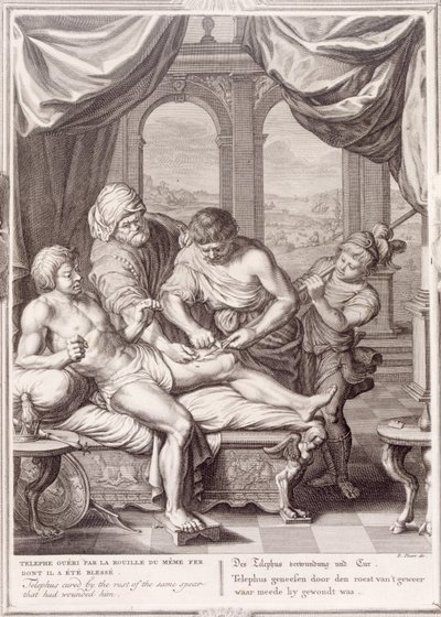 تم شفاء التليفون بسبب صدأ نفس الرمح الذي أصابه ، 1731 بواسطة Bernard Picart