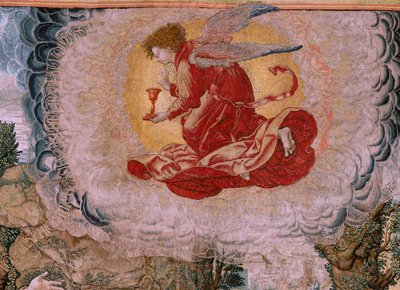 نسيج فلمنكي. مسلسل آلام المسيح (مربع الآلام). المسيح في جبل الزيتون. مصنع Pieter de Pannemaeker ، بروكسل. رسام الكاريكاتير باريند فان أورلي. حوالي 1518-1522. بواسطة برنارد فان أورلي
