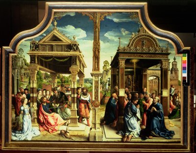 سانت توماس وسانت ماثيو Altarpiece ، لوحة مركزية ثلاثية تصور مشاهد من حياة القديسين بما في ذلك استشهاد سانت توماس ، c.1515 (لوحة) بواسطة برنارد فان أورلي