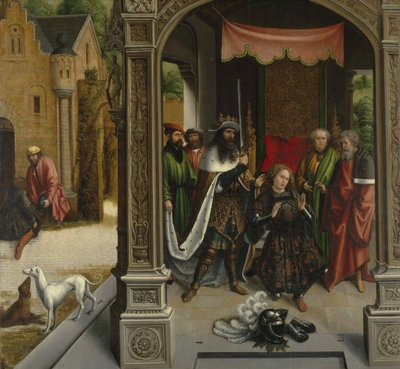 فارس القديس مارتن من قبل الإمبراطور قسطنطين ، حوالي 1514. بواسطة برنارد فان أورلي