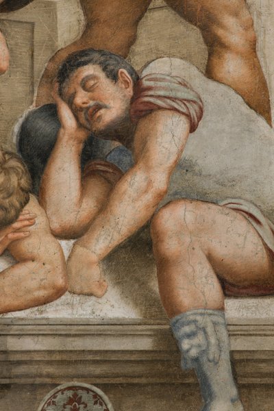 Counterfaccata ، برناردينو جاتي ، القيامة 1529 ، التفاصيل بواسطة برناردينو جاتي