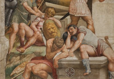 Counterfaccata ، برناردينو جاتي ، القيامة 1529 ، التفاصيل بواسطة برناردينو جاتي