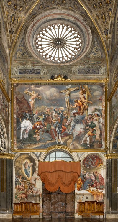 Counterfaccata ، IL Pordenone ، صلب 1520-21 ، ترسيب 1522 ، برناردينو جاتي ، القيامة 1529 بواسطة برناردينو جاتي