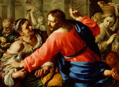 المسيح يطهر الهيكل ، حوالي 1655 (زيت على قماش) بواسطة برناردينو مي
