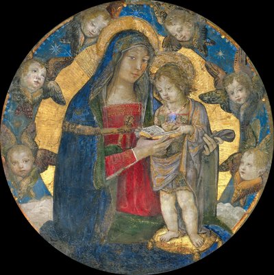 مادونا والطفل مع الشيروبيم ، 1492-1495. بواسطة برناردينو بينتوريتشيو