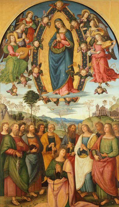 افتراض العذراء ، بواسطة برناردينو بينتوريتشيو (حوالي 1452-1513) ، بواسطة برناردينو دي بيتو بينتوريتشيو