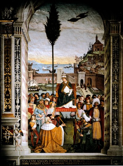 Life of Pope Pio (Pius) II (Enea Silvio Piccolomini بواسطة برناردينو دي بيتو بينتوريتشيو