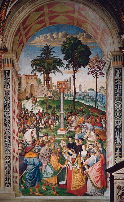 Life of Pope Pio (Pius) II (Enea Silvio Piccolomini بواسطة برناردينو دي بيتو بينتوريتشيو