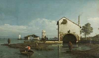 كابريتشيو ، البحيرة ، حوالي عام 1743 (زيت على قماش) بواسطة برناردو بيلوتو (كاناليتو)