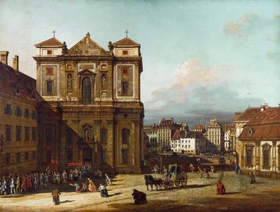 ال Freyung iin Vienna ، من الشمال الغربي ، بين 1758 و 1761 بواسطة برناردو بيلوتو (كاناليتو)