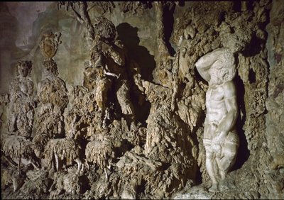 منظر داخلي لكهف بوبولي. التفاصيل. 1583-1588 بواسطة برناردو بونونتالنتي