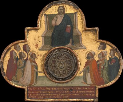 تتوج المسيح مع القديسين ، كاليفورنيا. 1325. بواسطة برناردو دادي