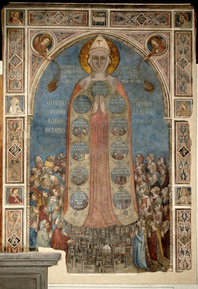 Madone de la Misericorde - مادونا الرحمة (مادونا الرحمة) par Daddi ، Bernardo (1290-1350) بواسطة برناردو دادي