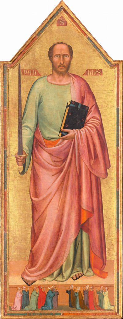 القديس بولس ومجموعة من المصلّين بواسطة برناردو دادي