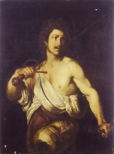 داود مع رأس جالوت ، ج. 1635 بواسطة برناردو ستروزي