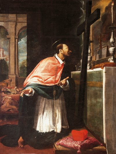 سانت تشارلز بوروميو ، بقلم برناردو ستروزي (1581-1644) ، كنيسة Capuchins ، سارزانا ، إيطاليا بواسطة برناردو ستروزي