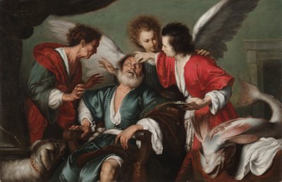 شفاء توبيت ، ج. 1625. بواسطة برناردو ستروزي
