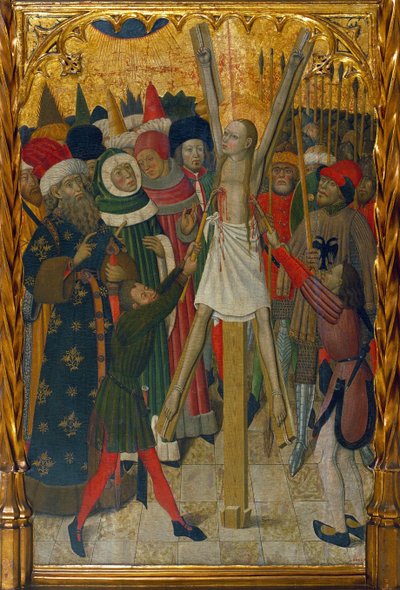 استشهاد القديس يولاليا من برشلونة (289-304) - رسم بيرنات مارتوريل (1390-1452) ، تمبرا على لوحة (132.3 × 93.2 سم) ، حوالي 1442-1445 - استشهاد القديس يولاليا ، تمبرا على لوحة بقلم بيرنات مارتوريل الأكبر ، حوالي 1442-1445 - متحف ناسيونال بواسطة بيرنات مارتوريلي