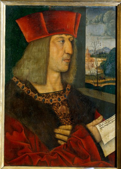 صورة للإمبراطور ماكسيميليان الأول (1459-1519) لوحة لبرنارد ستريجل (1460-1528) من القرن الخامس عشر. خافت 0،38 × 0،28 م بواسطة برنارد ستريجل