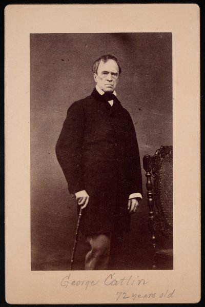صورة لجورج كاتلين 1796-1872 ، حوالي 1867. بواسطة برنهايم