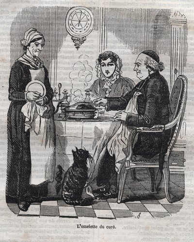 L'omelette du cure - نقش في "La Physiologie du gout" لـ Jean Anthelme Brillat Savarin (Brillat-Savarin بواسطة بيرتال