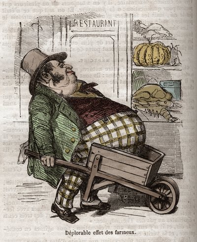 Obeite - Des Gourmands - تأثير مؤسف لـ farineux - نقش في "La Physiologie du gout" لـ Jean Anthelme Brillat Savarin (Brillat-Savarin بواسطة بيرتال