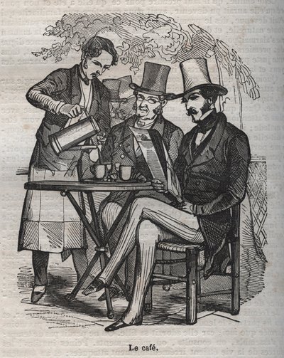 مقهى Le - نقش في "La Physiologie du gout" لجين أنثيلم بريات سافارين بواسطة بيرتال