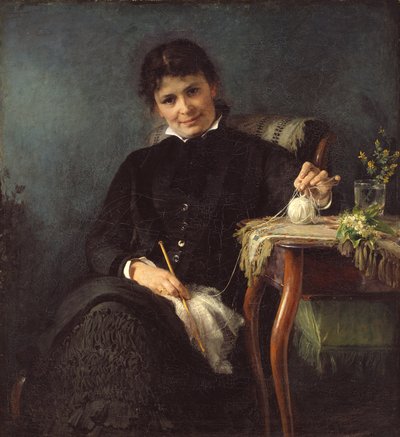 سيدتي آنا سيكامب ، أخت الفنانة بواسطة Bertha Wegmann