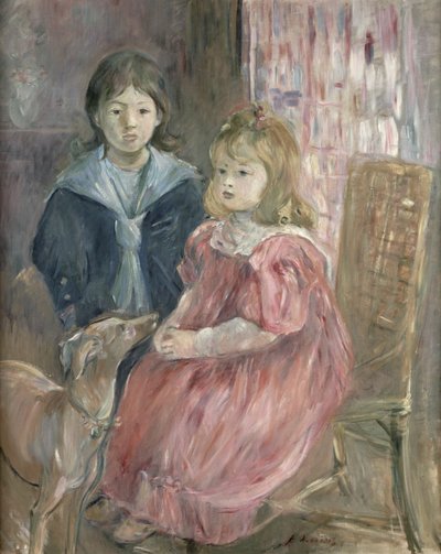 صورة مزدوجة لشارلي وجيني توماس ، أبناء ابن عم الفنان ، غابرييل توماس ، 1894 بواسطة Berthe Morisot