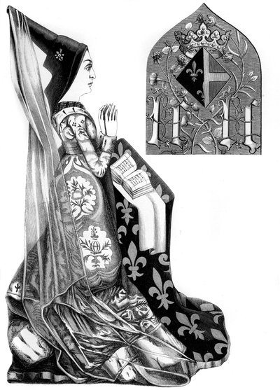 شارلوت سافوي 1441-1483 ، الملكة ملكة لويس الحادي عشر لفرنسا ، القرن الخامس عشر 1849. بواسطة بيسون وكوتارد