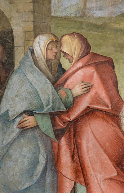 صحن مركزي ، الامتداد الشمالي الثالث ، زيارة ، بوكاتشيو بوكاتشينو 1516-17 ، التفاصيل بواسطة بوكاتشيو بوكاتشينو