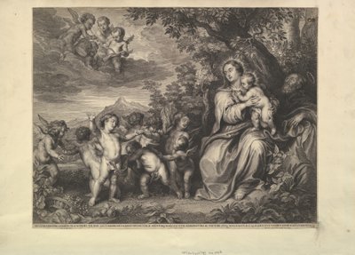 الباقي على الرحلة إلى مصر ، 1650-59. بواسطة Boetius Adams Bolswert