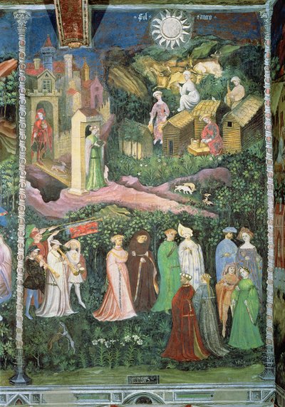 شهر يونيو c.1400 (جص) بواسطة المدرسة البوهيمية