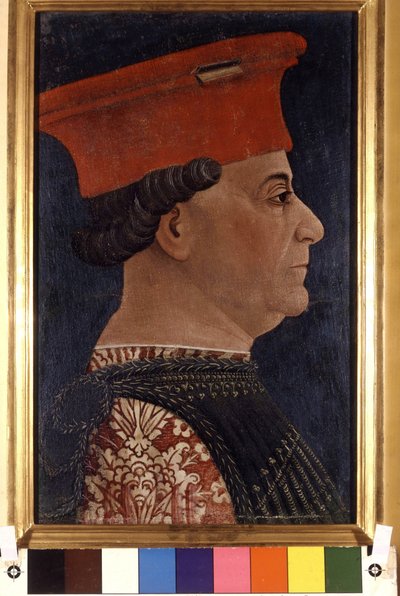 صورة لفرانشيسكو سفورزا (1401 - 1466) بقلم بونيفاسيو بيمبو حوالي عام 1470. معرض بريرا للفنون ، ميلانو. بواسطة بونيفاسيو بيمبو