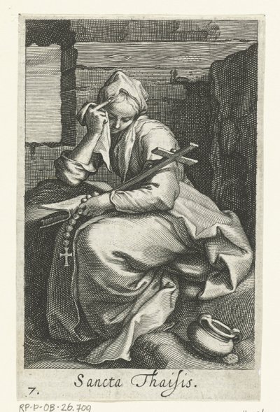 القديس تايلاندي الإسكندرية كما الناسك Sancta Thaisis (العنوان على الكائن) الناسك (عنوان المسلسل) Sacra Eremus Ascetriarum (عنوان المسلسل) بواسطة إبراهيم بلويميرت